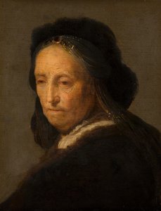 Portret van een oude vrouw, ca. 1600-1700